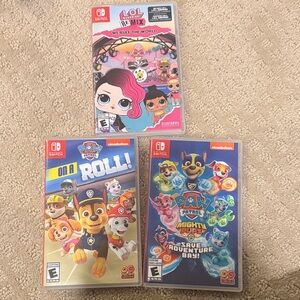 Nintendo Switch PAW Patrol & LOL Remix Game Bundle - Pink, Blue, Multicolor